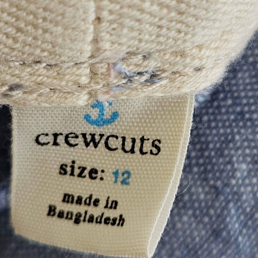 Crewcuts Blue Linen Wideleg Drawstring Pants‎ | Youth Kid's 12 - Picture 7 of 14